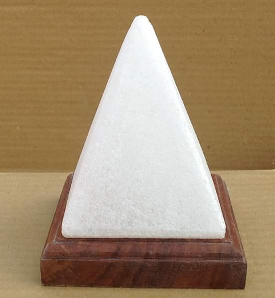 White Pyramid Massage Stone
